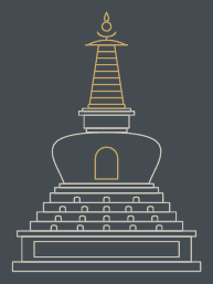 Strichzeichnung Weisheits-Stupa