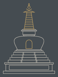 Strichzeichnung Stupa der Wunder