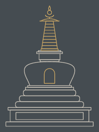 Strichzeichnung Langlebens-Stupa